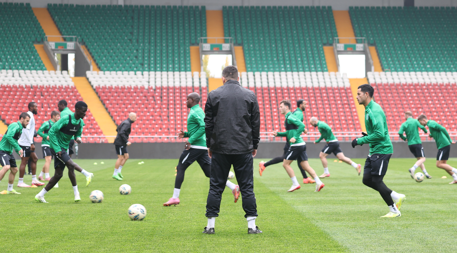 Фото: Грозненцы провели предматчевую тренировку накануне игры со «Спартаком»